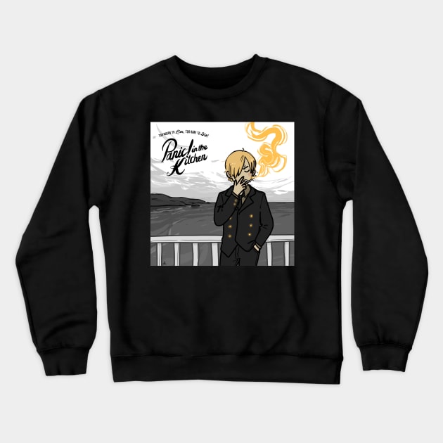 Panic Crewneck Sweatshirt by AlexAdelaida